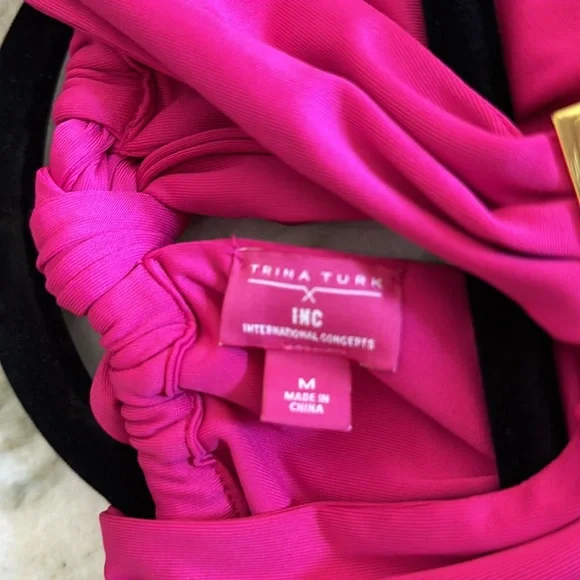 NWT Trina Turk for INC pink top size medium - Picture 5 of 8